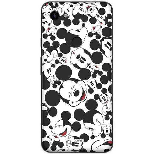 Disney Mickey Mouse Face Pattern Google Pixel 3a Skin